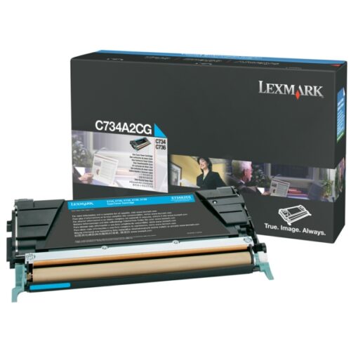 Original Lexmark C734A1CG / 0C734A1CG Toner cyan