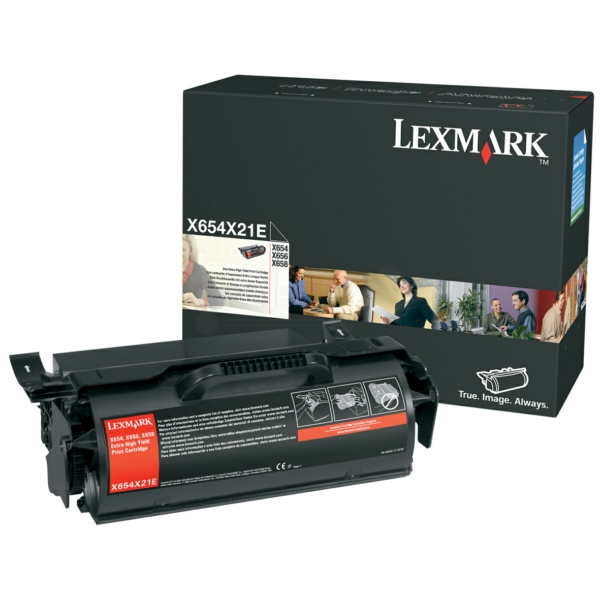 Original Lexmark X654X21E / 0X654X21E Toner schwarz