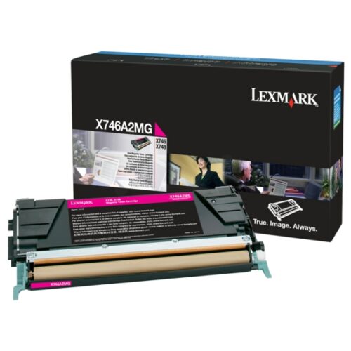 Original Lexmark X746A2MG / 0X746A2MG Toner magenta