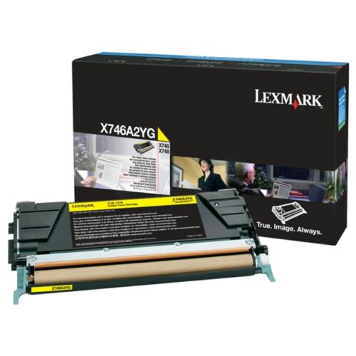 Original Lexmark X746A2YG / 0X746A2YG Toner gelb
