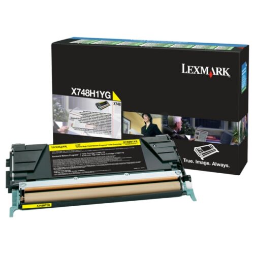 Original Lexmark X748H1YG / 0X748H1YG Toner gelb