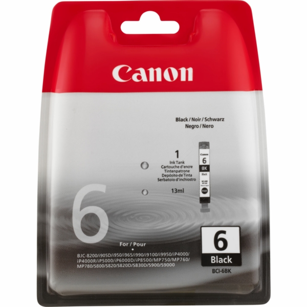 Original Canon BCI-6 BK / 4705A002 Tinte schwarz