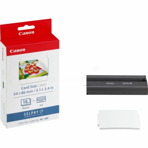 Original Canon KC-18 IF / 7741A001 / 18 Blatt Farbpatrone & Fotopapier color