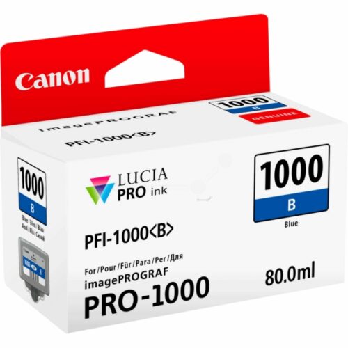 Original Canon PFI-1000 B / 0555C001 Tinte blau