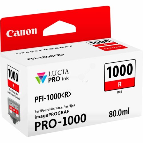 Original Canon PFI-1000 R / 0554C001 Tinte rot