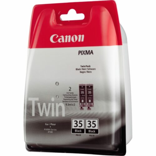 Original Canon PGI-35 BK / 1509B012 / 1509B029 Tinten Doppelpack schwarz (2 Stück)