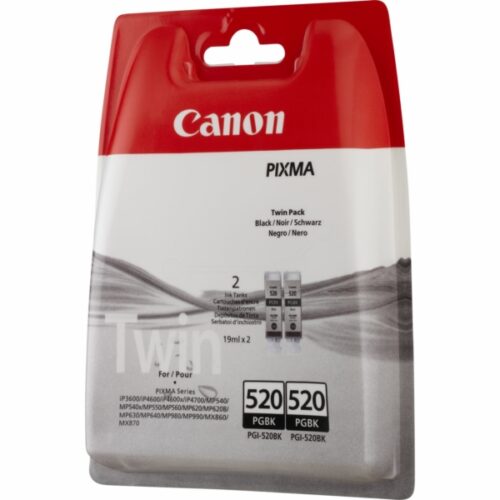 Original Canon PGI-520 PGBK / 2932B012 Tinten Doppelpack schwarz (2 Stück)