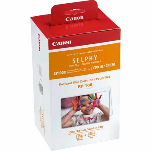 Original Canon RP-108 / 8568B001 Farbpatrone & Fotopapier color