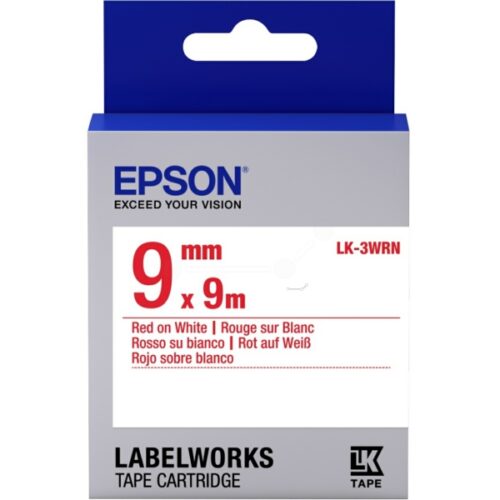 Original Epson LK-3WRN / C53S653008 Farbband /Farbrolle rot, weiß
