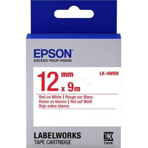 Original Epson LK-4WRN / C53S654011 Farbband /Farbrolle rot, weiß