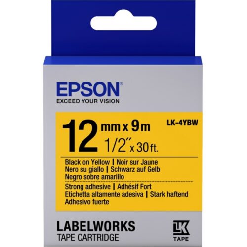 Original Epson LK-4YBW / C53S654014 Farbband /Farbrolle schwarz, gelb