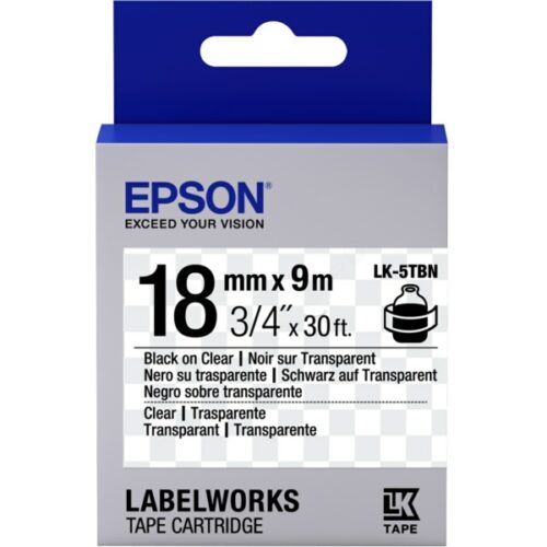 Original Epson LK-5TBN / C53S655008 Farbband /Farbrolle schwarz, transparent