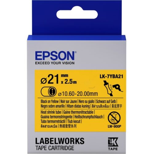 Epson LK-7YBA21 / C53S657904 Prägeband schwarz, gelb
