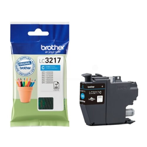 Original Brother LC-3217C Tinte cyan