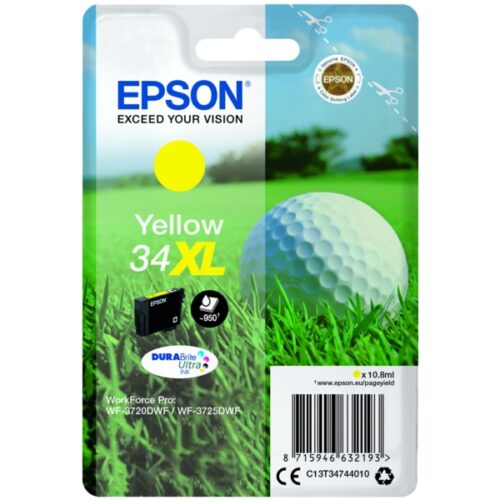 Original Epson 34XL / T3474 / C13T34744010 / C13T34744020 Tinte gelb