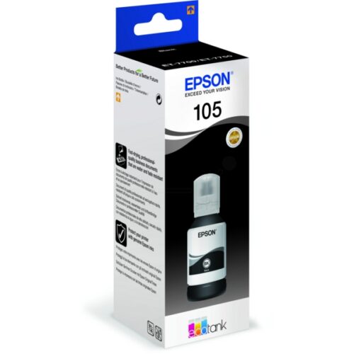 Original Epson 105 / T00Q1 / C13T00Q140 Tintenflasche schwarz