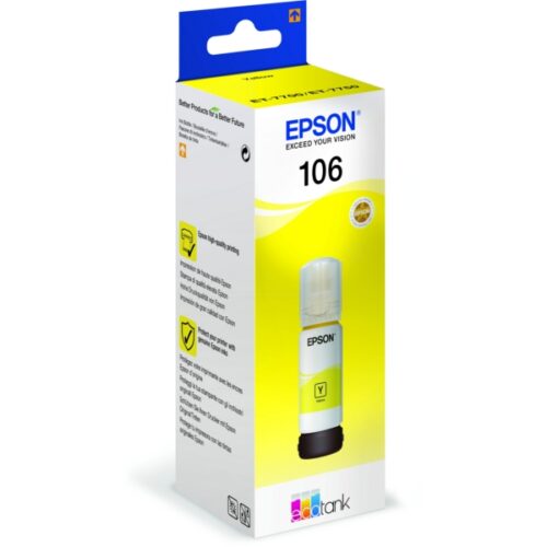 Original Epson 106 / T00R4 / C13T00R440 Tintenflasche gelb