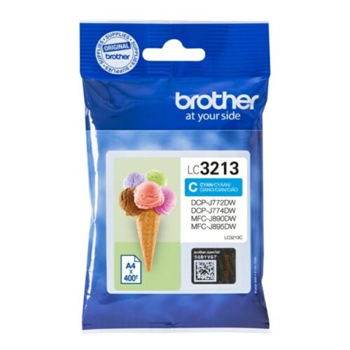 Original Brother LC-3213C Tinte cyan