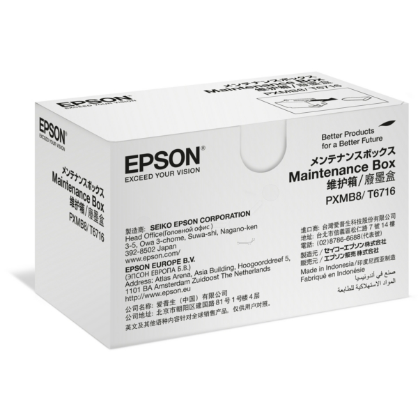 Original Epson T6716 / C13T671600 Resttintenbehälter