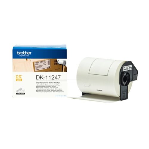 Original Brother DK-11247 Etiketten schwarz auf weiß (103 x 164mm, 180 Stück)