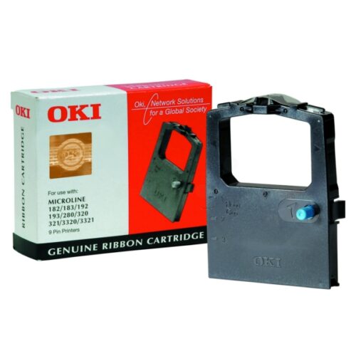 Original OKI 09002303 / 9002303 Farbband /Farbrolle schwarz