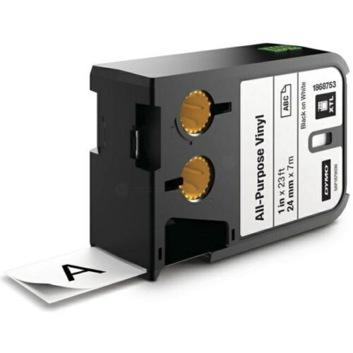 Original Dymo 1868753 Etiketten schwarz auf weiß (24mm x 7m)
