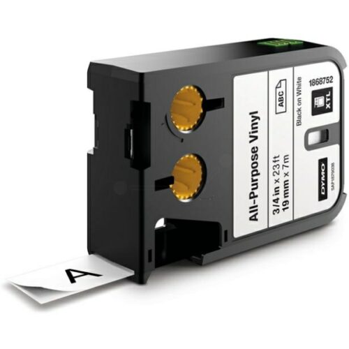 Original Dymo 1868752 Etiketten schwarz auf weiß (19mm x 7m)