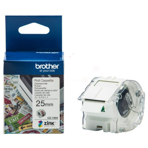 Original Brother CZ-1004 Farbetikettenrolle (25mm x 5m)