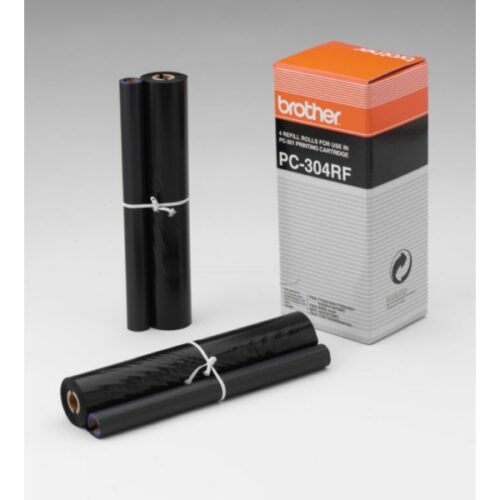 Original Brother PC-304RF Thermo-Transfer-Rolle Sparset schwarz (4 Stück)