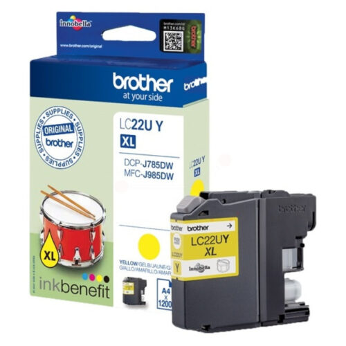 Original Brother LC-22UY / LC-22UYBP Tinte gelb
