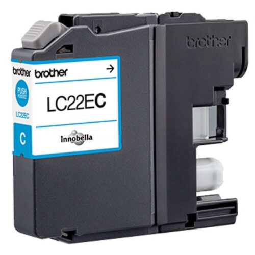 Original Brother LC-22EC Tinte cyan