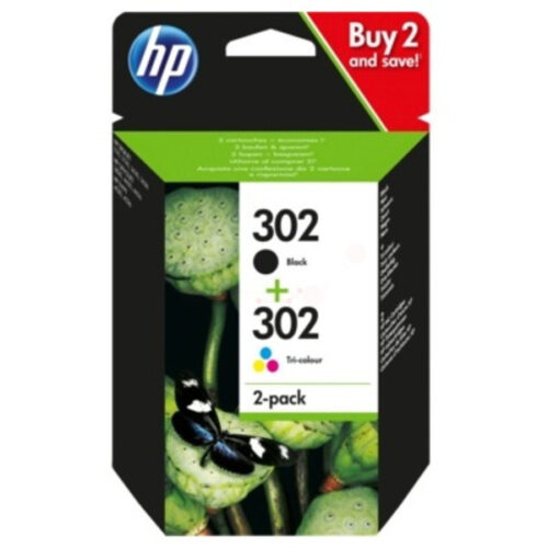 Original HP X4D37AE TWIN Tinte Multipack schwarz, color (4 Stück)
