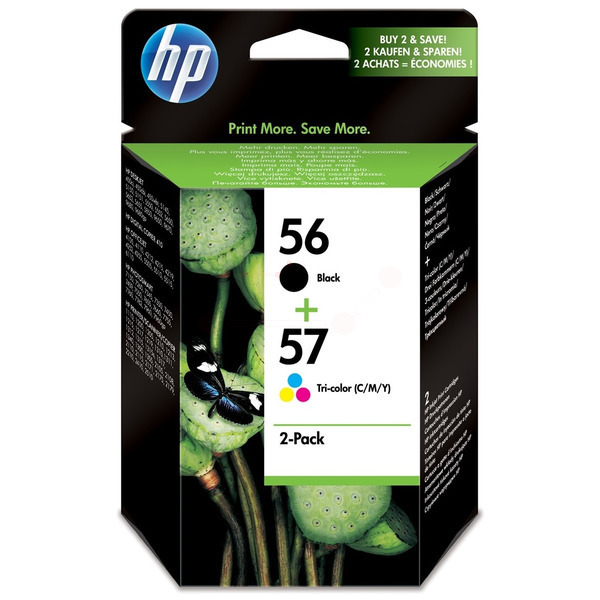 Original HP 56 57 / SA342AE Tinte Multipack schwarz, color (2 Stück)