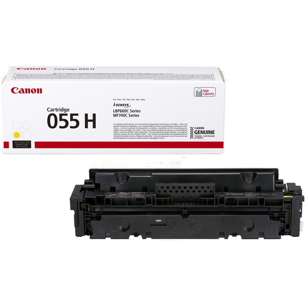 Original Canon 055H / 3017C002 / 3017C004 Toner gelb