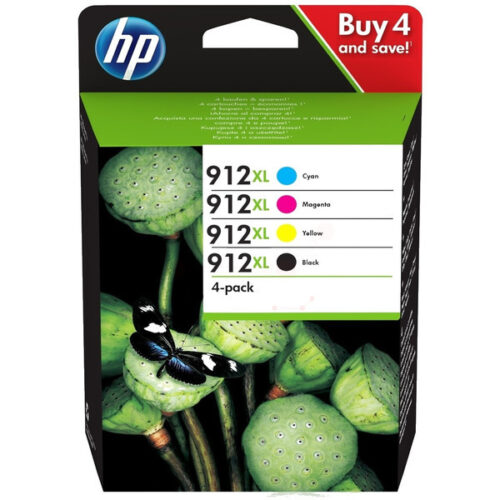 Original HP 912XL / 3YP34AE Tinte Multipack schwarz, cyan, magenta, gelb (4 Stück)