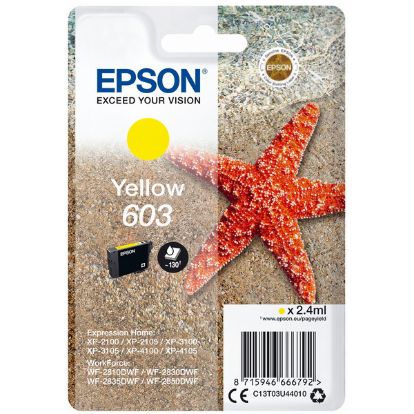 Original Epson 603 / T03U4 / C13T03U44010 Tinte gelb