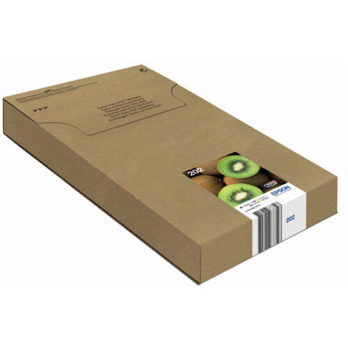 Original Epson 202 / T02E7 / C13T02E74010 / C13T02E74020 Tinte Multipack schwarz, cyan, magenta, gelb, photo schwarz (5 Stück)