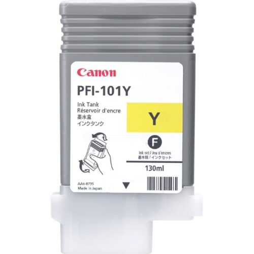 Original Canon PFI-101 Y / 0886B001 Tinte gelb