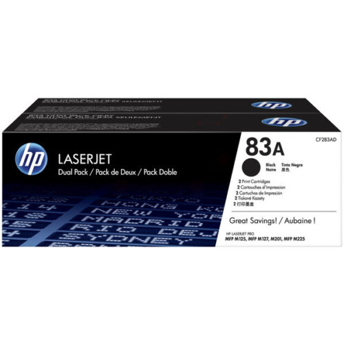 Original HP 83A / CF283AD Toner Doppelpack schwarz (2 Stück)