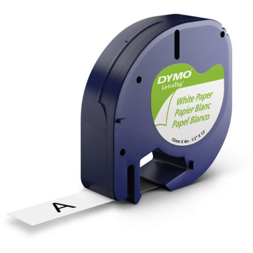Original Dymo 91220 / S0721510 / S0721520 Etiketten weiß (12mm x 4m)