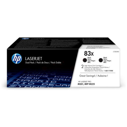 Original HP 83X / CF283XD Toner Doppelpack schwarz (2 Stück)