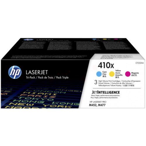 Original HP 410X / CF252XM Toner Set cyan, magenta, gelb (3 Stück)
