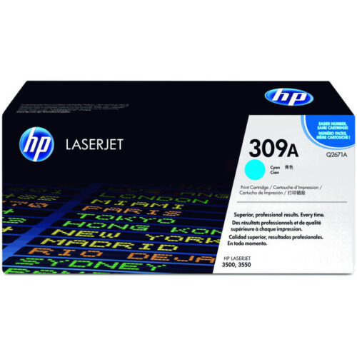 Original HP 309A / Q2671A Toner cyan