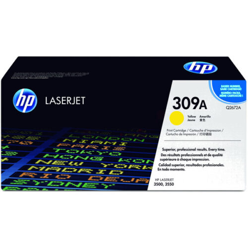 Original HP 309A / Q2672A Toner gelb