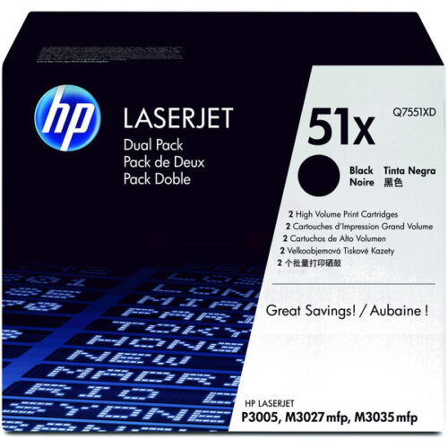 Original HP 51XD / Q7551XD Toner Doppelpack schwarz (2 Stück)