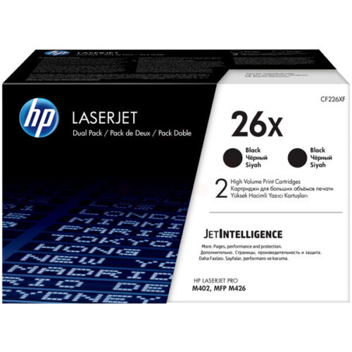 Original HP 26XD / CF226XD Toner Doppelpack schwarz (2 Stück)