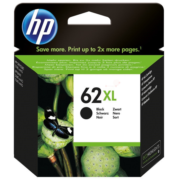 Original HP 62XL / C2P05AE Tinte schwarz