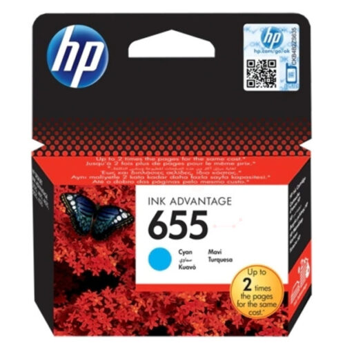 Original HP 655 / CZ110AE Tinte cyan
