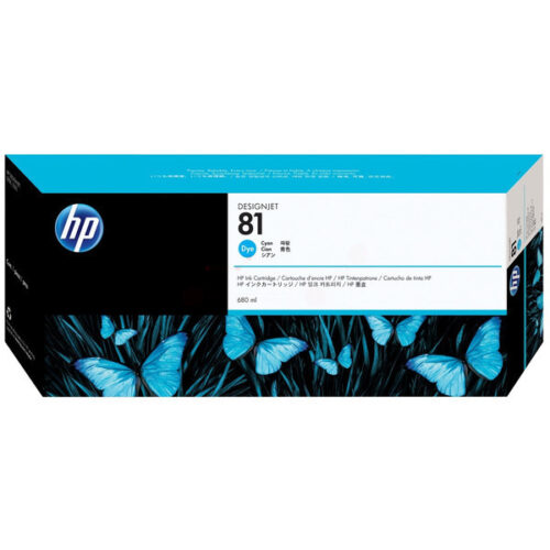 Original HP 81 / C4931A Tinte cyan