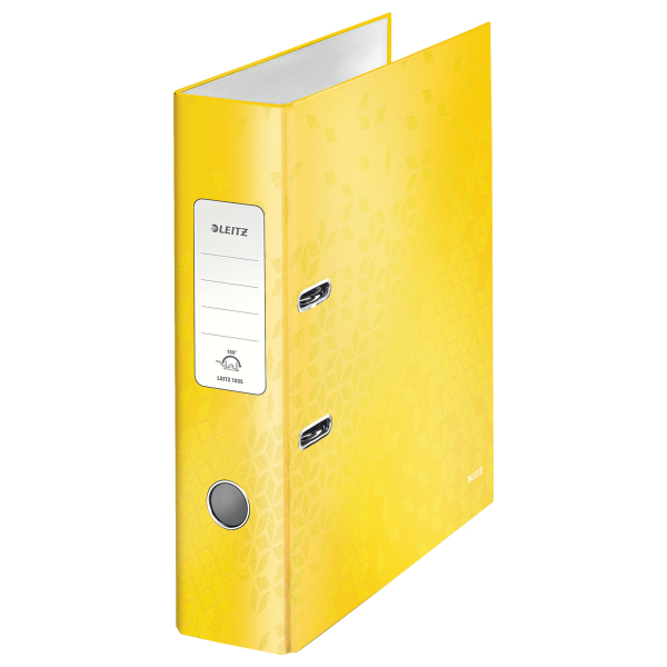 LEITZ Ordner gelb Karton 8,0 cm DIN A4, 1 St.